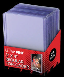 3" x 4" Clear Regular Toploaders (25ct) for Standard Size Cards
