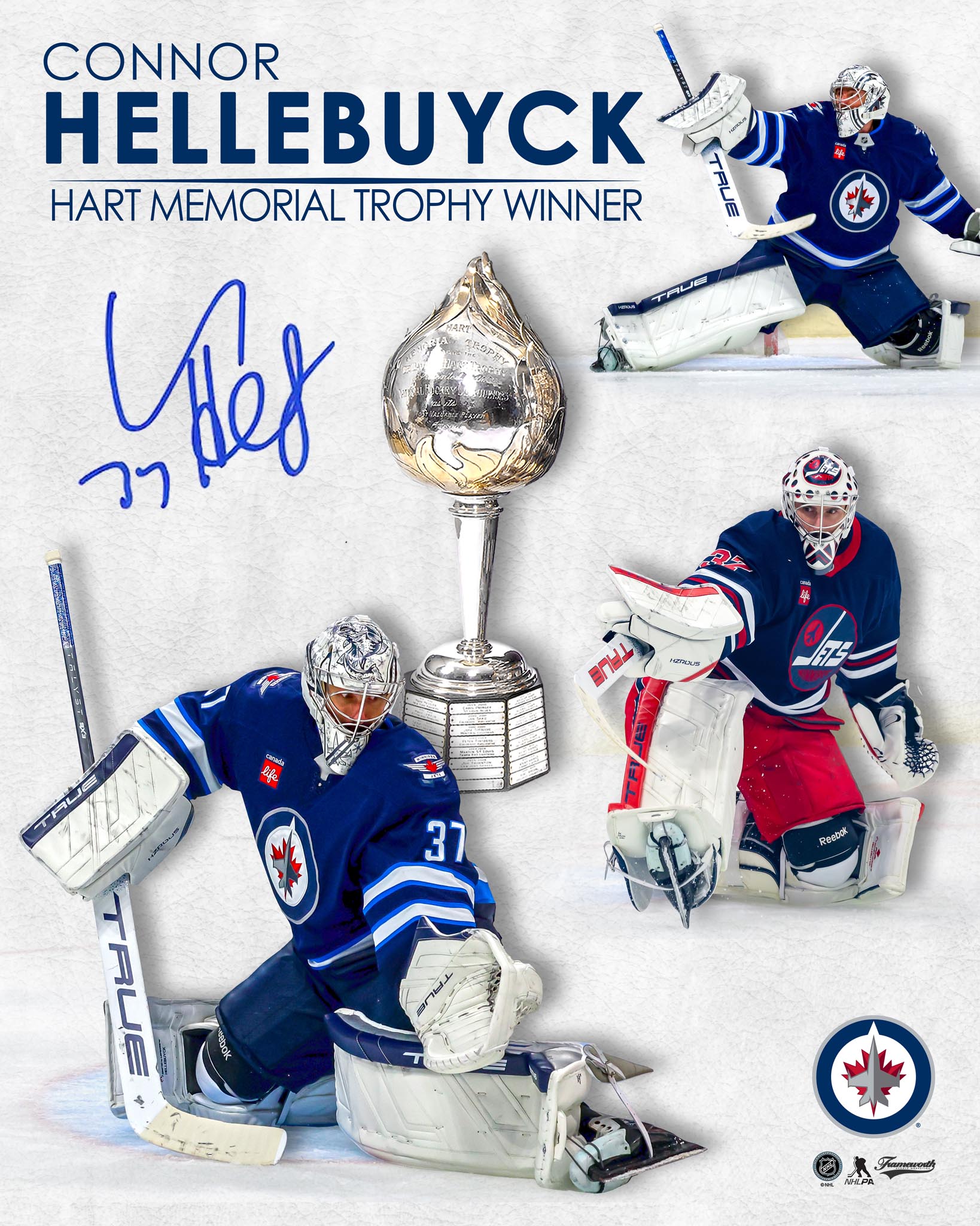 ティンカー・ベル ポップアート アリソンレフコート Connor Hellebuyck Autographed 8x10 Photo – Joe Daley's Sports