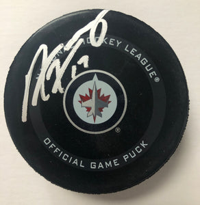 Adam Lowry Winnipeg Jets Autographed Official Puck