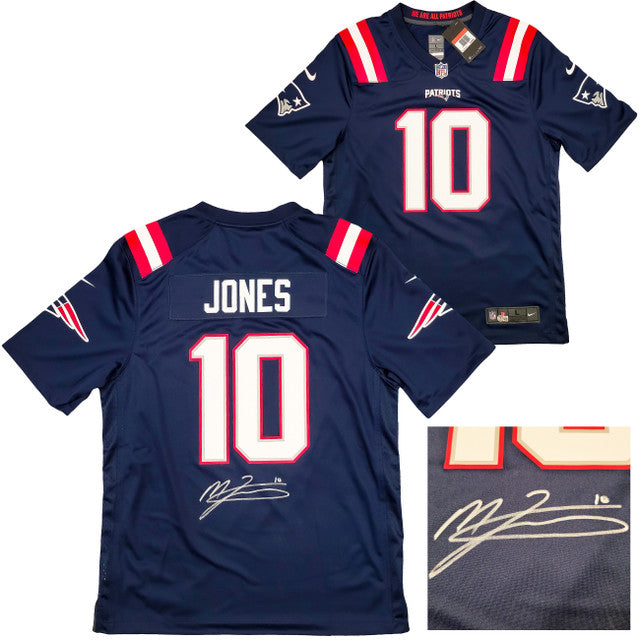 New England Patriots Mac Jones Autographed Home Jersey Joe Daley's