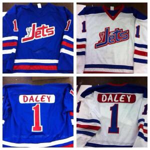 Joe Daley 1972-73 WHA Winnipeg Jets Autographed Replica Jersey