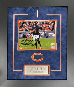 Justin Fields Autographed 8x10 Chicago Bears - Framed