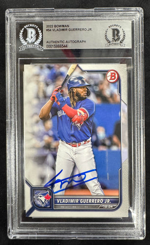 Vladimir Guerrero Autographed Card - Beckett Authenticated