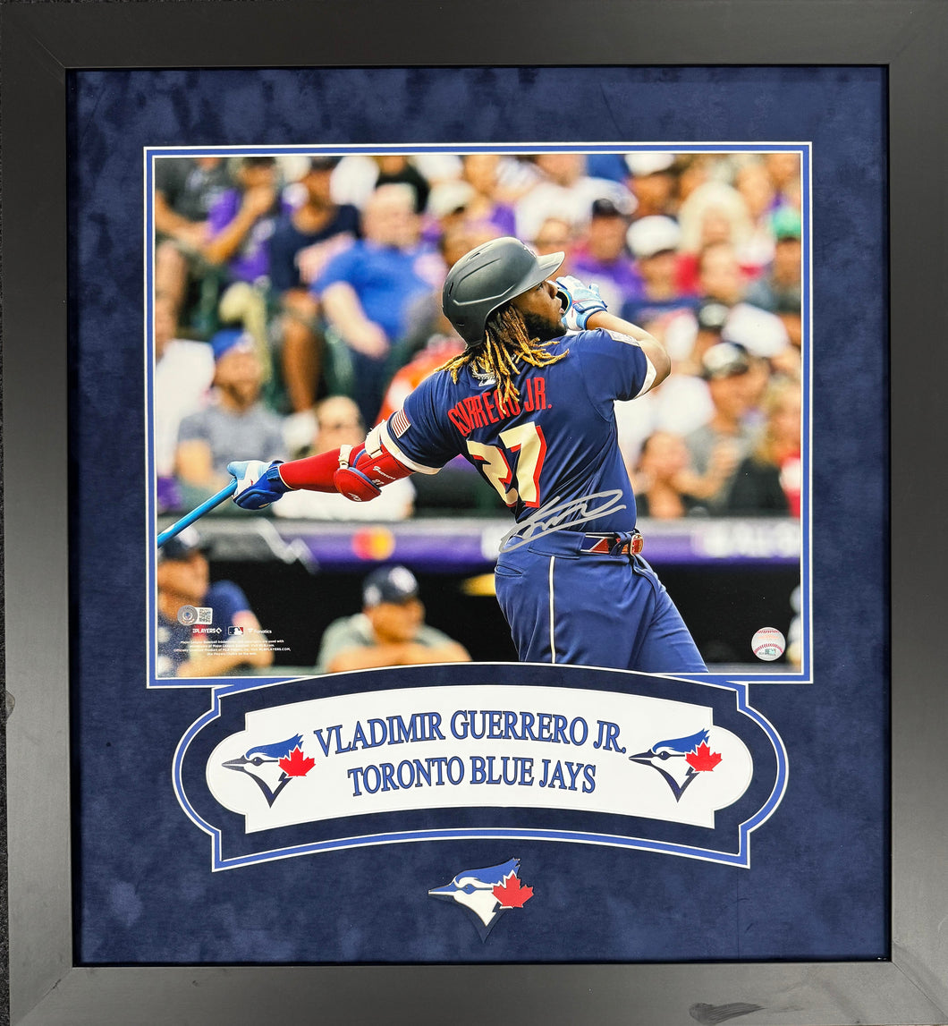 Vladimir Guerrero Jr Autographed 16x20 Framed