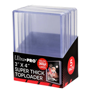 3" x 4" Super Thick 360PT Toploaders (5ct)