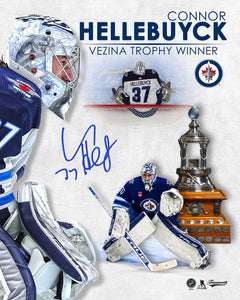 Connor Hellebuyck Autographed 8x10 Photo