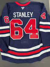 Logan Stanley Game Worn Autographed  Winnipeg Jets Jersey