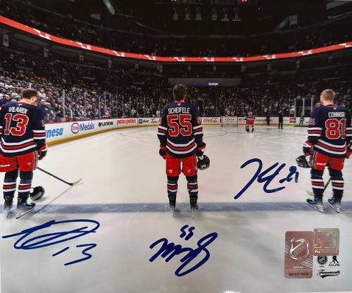 Winnipeg Jets - Scheifele , Vilardi , Connor Autographed 8x10
