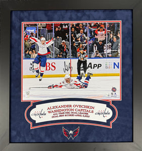 Alexander Ovechkin Autographed 16x20 Custom Framed