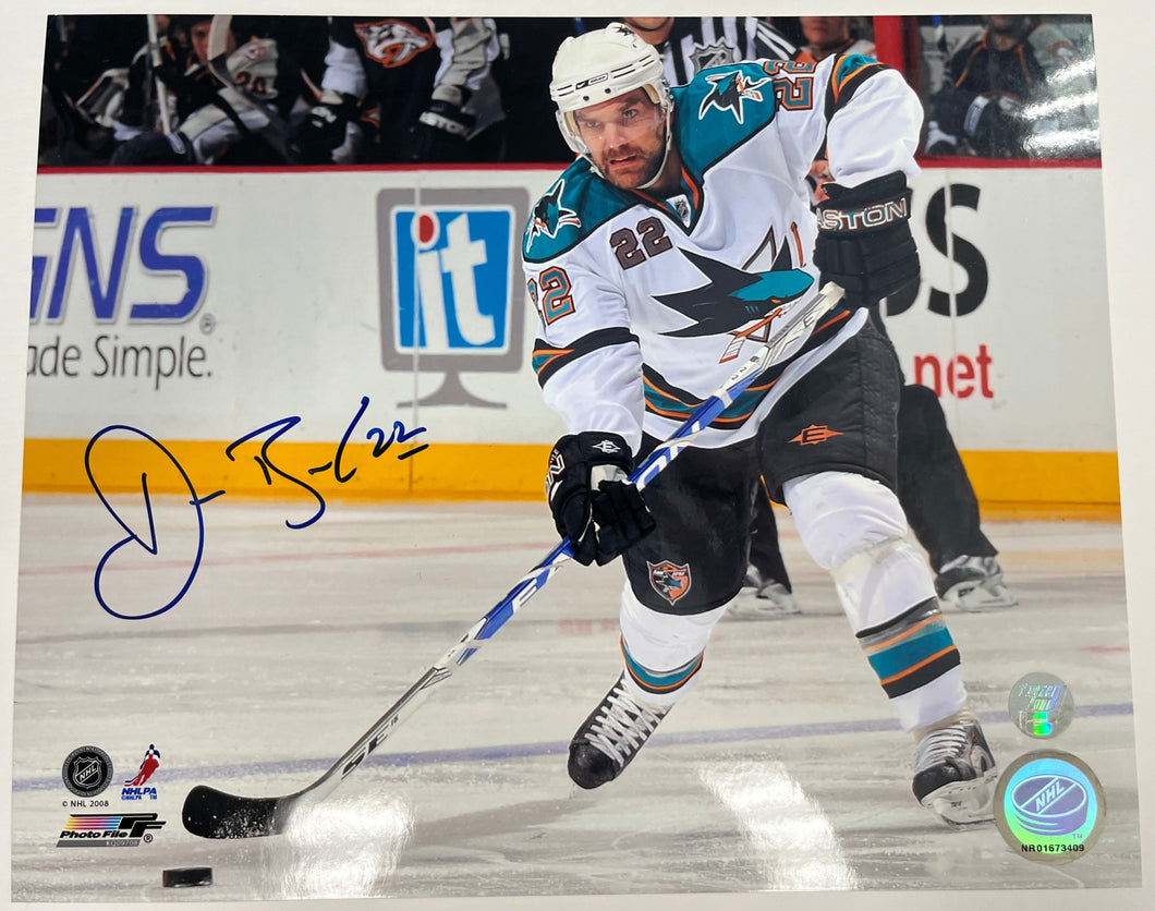 Dan Boyle - San Jose Sharks 8x10 Autographed Photo