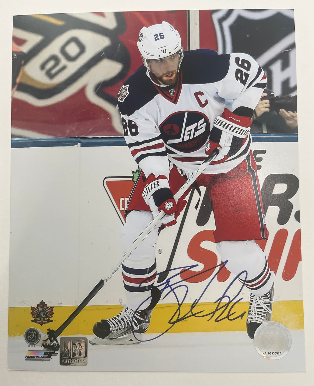 Blake Wheeler - Winnipeg Jets 8x10 Autographed Photo