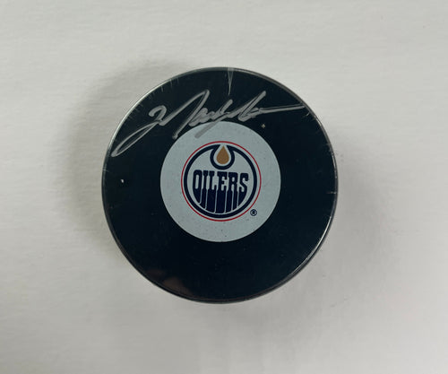 Mark Messier Edmonton Oilers Autographed Puck