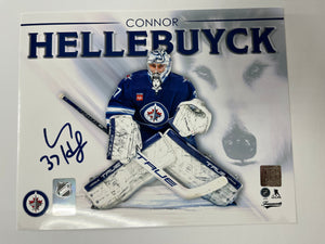 Connor Hellebuyck Autographed 8x10 Photo