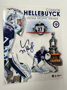 Connor Hellebuyck Autographed 8x10 Photo