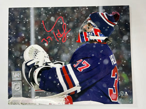 Connor Hellebuyck Autographed 8x10 Photo