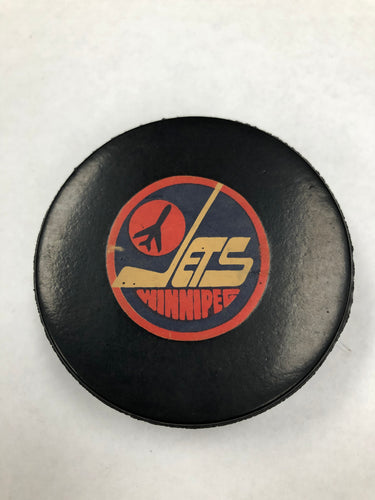 1980s NHL Winnipeg Jets Official Puck