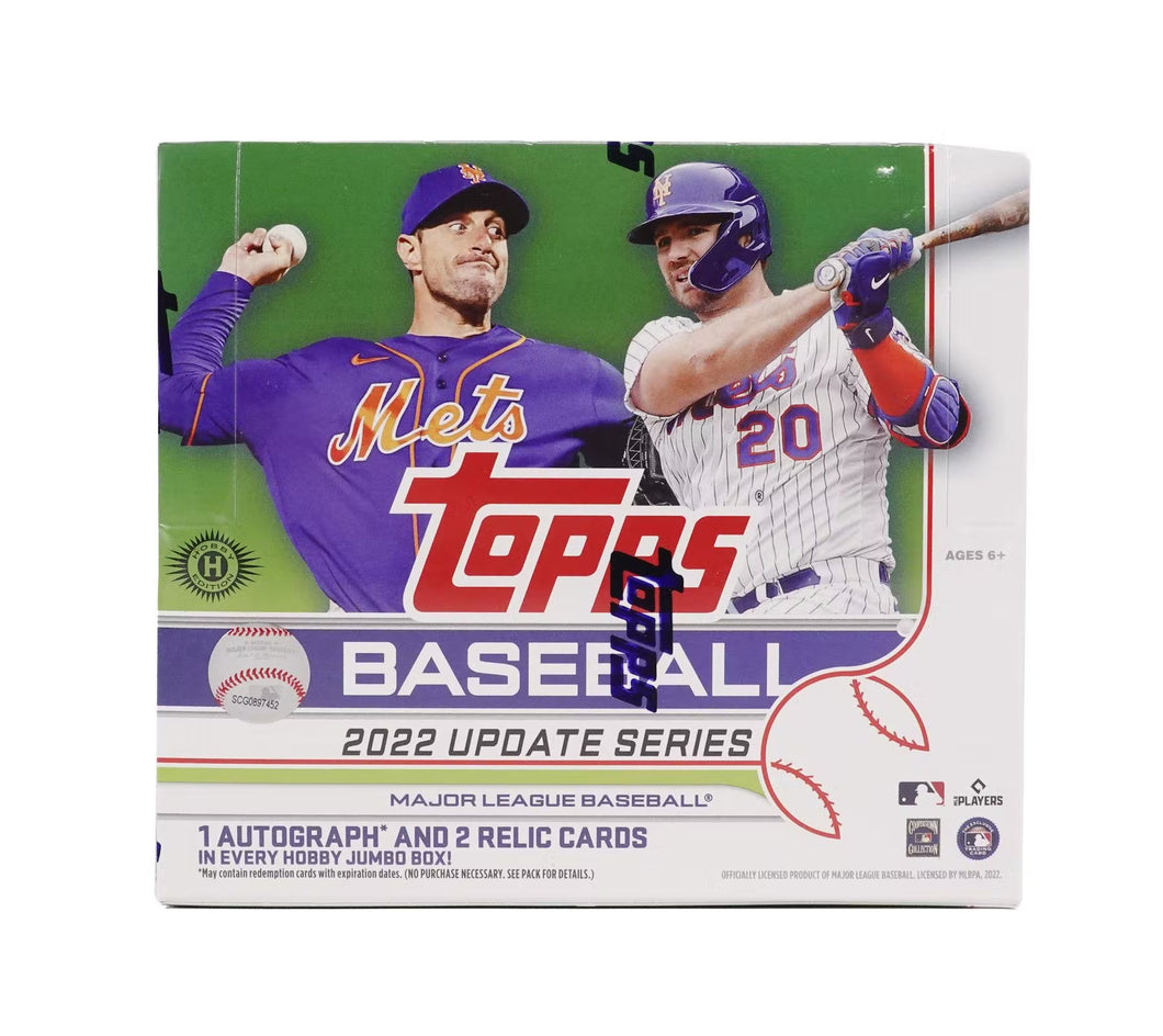 2022 Topps Baseball Update Series Jumbo Box