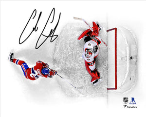 Cole Caufield Montreal Canadiens Autographed 8" x 10" First NHL Goal Photo