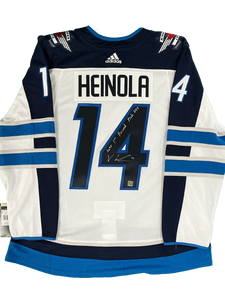 Ville Heinola Winnipeg Jets Autographed Adidas Jersey with Inscription