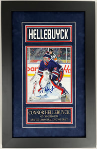 Connor Hellebuyck Heritage Classic Autographed 8x10 Custom Framed