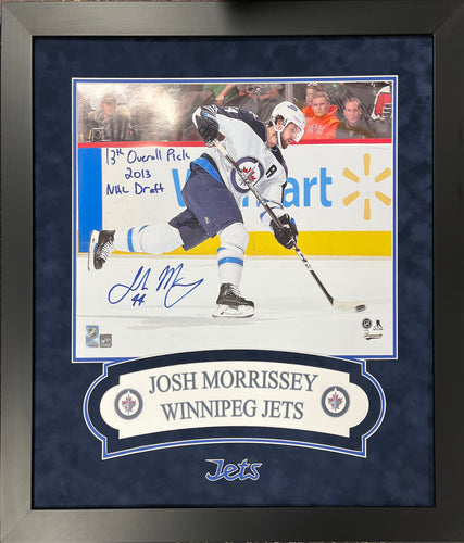Josh Morrissey Autographed 16x20 Custom Framed