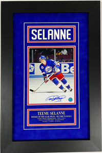 Teemu Selanne Autographed Winnipeg Jets 8x10 Custom Framed