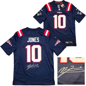 New England Patriots Mac Jones Autographed Home Jersey